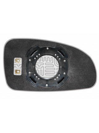 Вкладыш зеркала CHEVROLET Kalos 2005-н вр левый асферический с обогревом 16350506